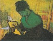 Vincent Van Gogh Woman reading a novel USA oil painting artist